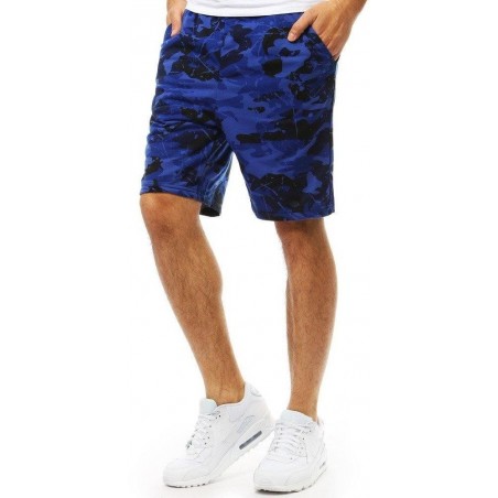 Maskáčové pánske kraťasy (sx0839) - modré