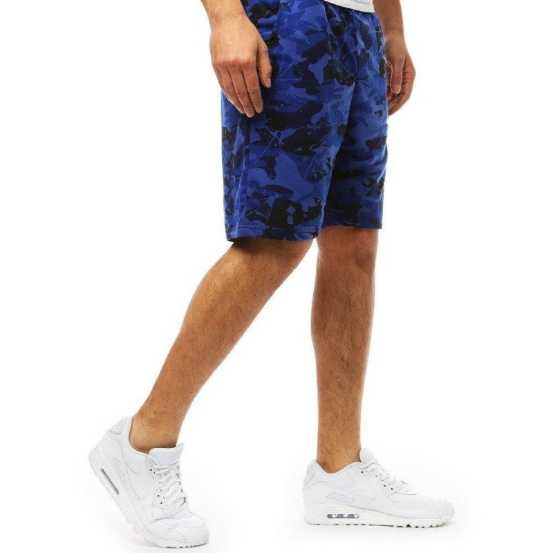 Maskáčové pánske kraťasy (sx0839) - modré