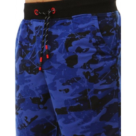 Maskáčové pánske kraťasy (sx0839) - modré