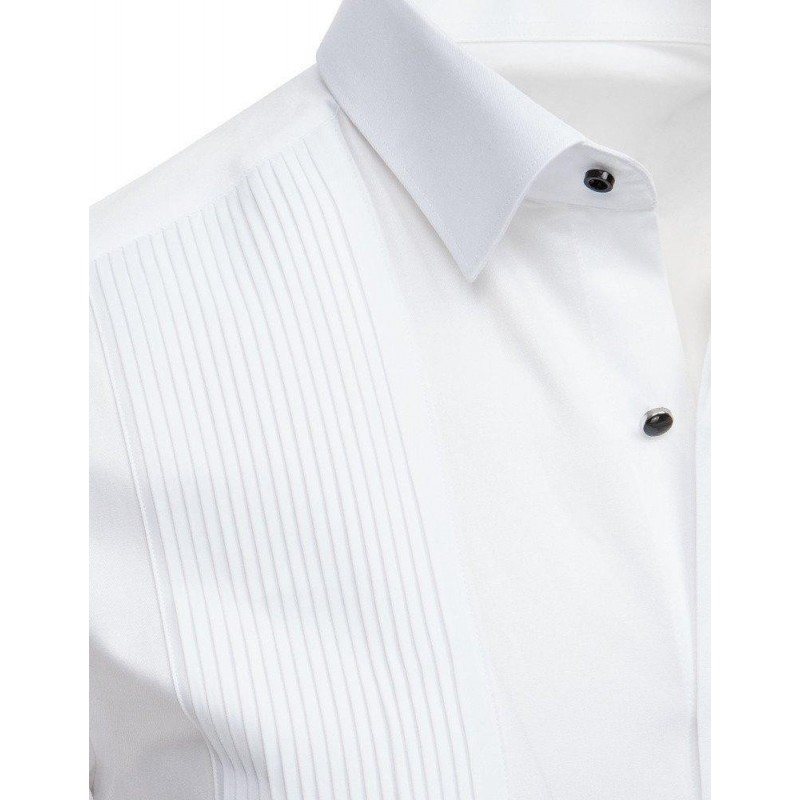 Elegantná košeľa do smokingu (dx1739) - biela