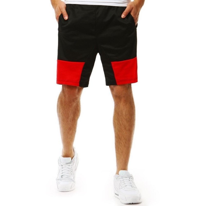 Teplákové kraťasy pre mužov (sx0885) - čierne