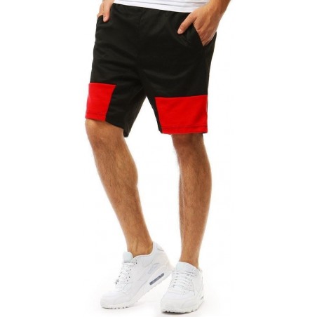 Teplákové kraťasy pre mužov (sx0885) - čierne