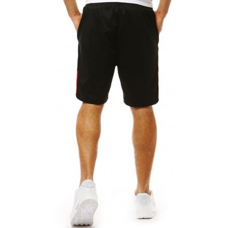 Teplákové kraťasy pre mužov (sx0885) - čierne