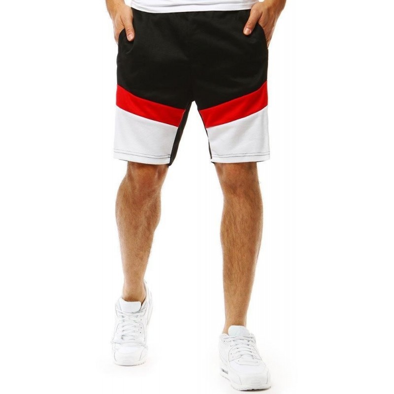 Výborné teplákové kraťasy (sx0879) - čierne