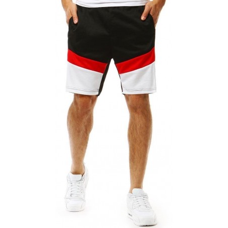 Výborné teplákové kraťasy (sx0879) - čierne