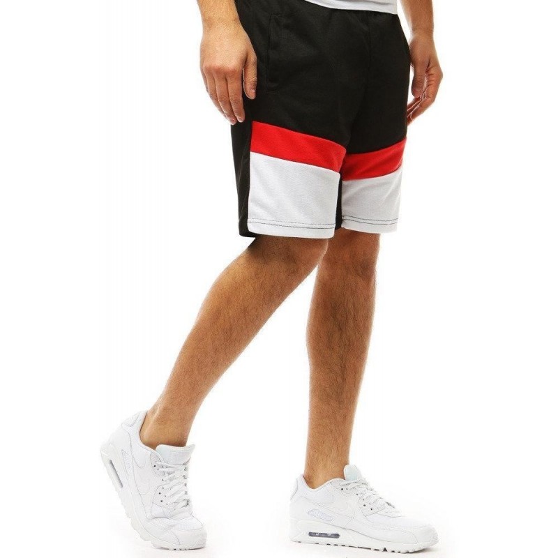 Výborné teplákové kraťasy (sx0879) - čierne