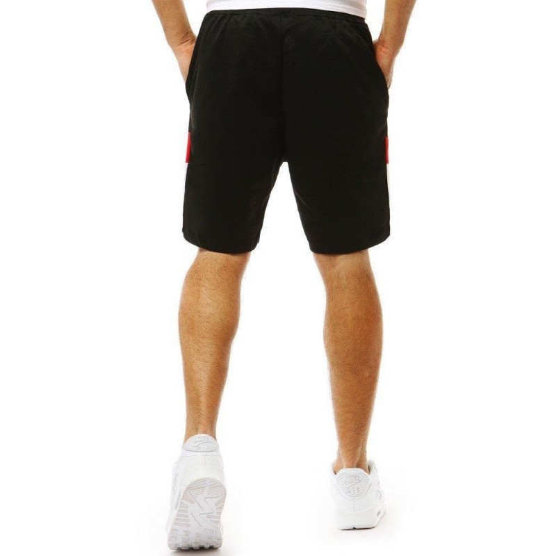 Výborné teplákové kraťasy (sx0879) - čierne