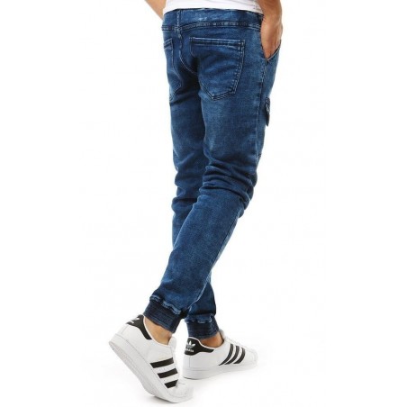 Pánske nohavice jogger (ux1904) - džínsové