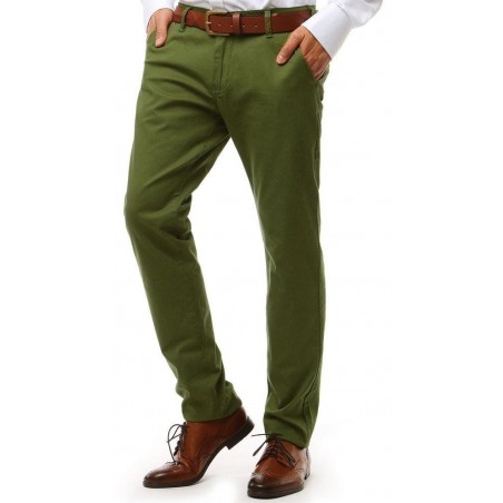 Pánske nohavice chinos (ux1906) - zelené
