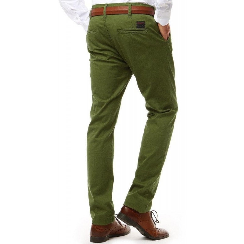 Pánske nohavice chinos (ux1906) - zelené