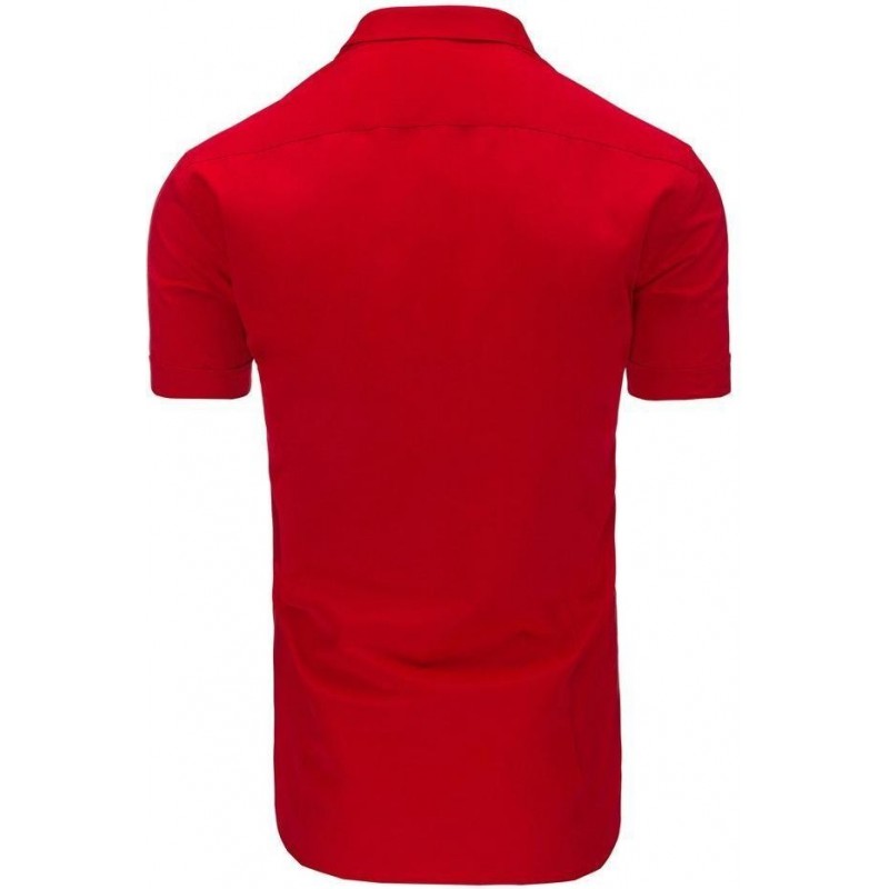 Košeľa pánska s krátkym rukávom (kx0776) - červená