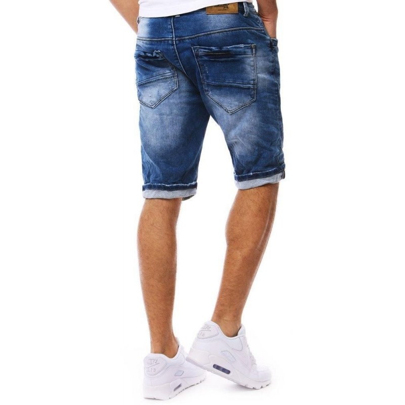 Pánske rifľové krátke nohavice (sx0801) - modré