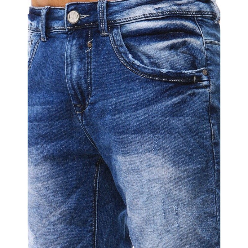 Pánske rifľové krátke nohavice (sx0801) - modré