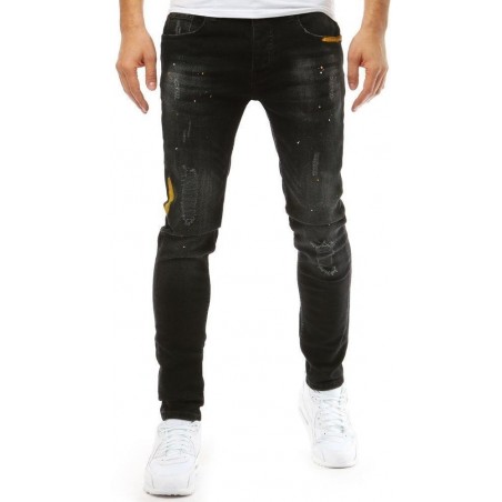 Moderné pánske džínsy (ux1877) - čierne
