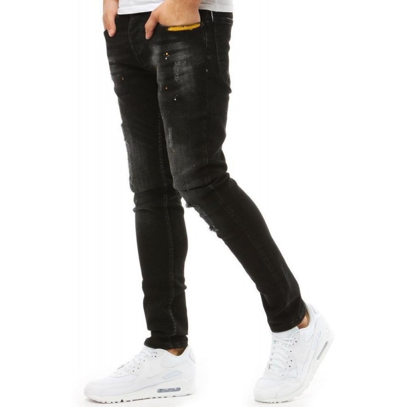 Moderné pánske džínsy (ux1877) - čierne