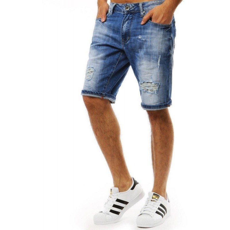 Pánske džínsové kraťasy (sx0932) - modré