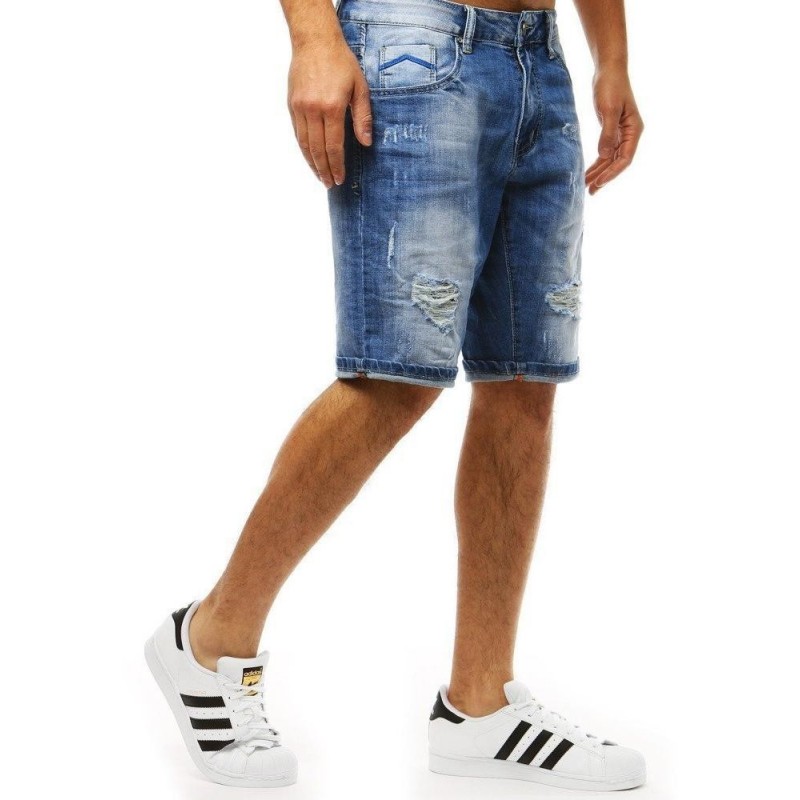 Pánske džínsové kraťasy (sx0932) - modré