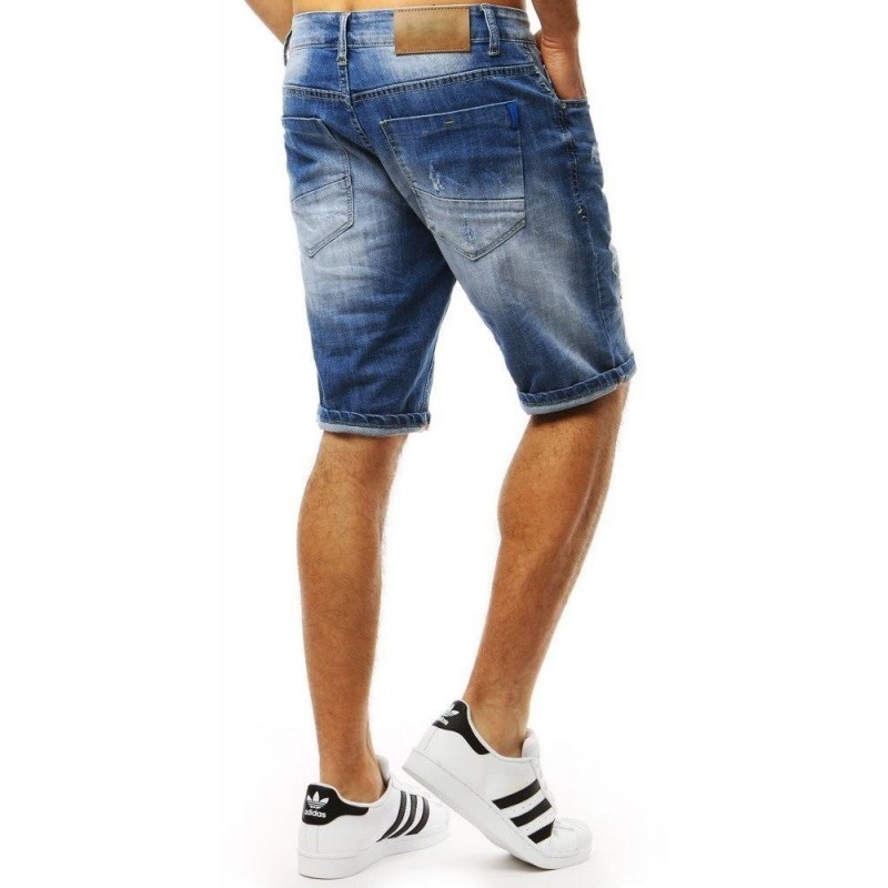 Pánske džínsové kraťasy (sx0932) - modré