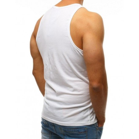 Pánske tričko bez rukávov (rx3490) - biele