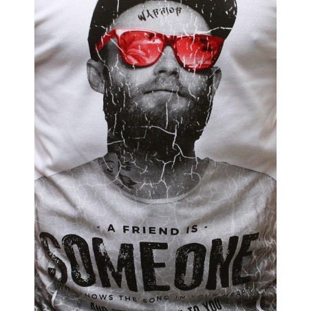 Tričko pánske s okrúhlym výstrihom (rx3516) - biele