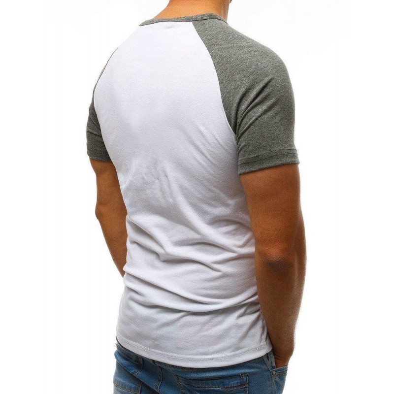 Tričko pánske s okrúhlym výstrihom (rx3516) - biele