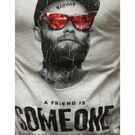 Tričko pánske s okrúhlym výstrihom (rx3518) - svetlosivé