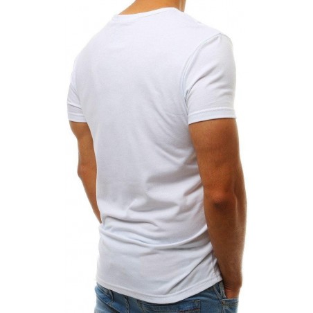 Biele pánske tričko s potlačou (rx3504)