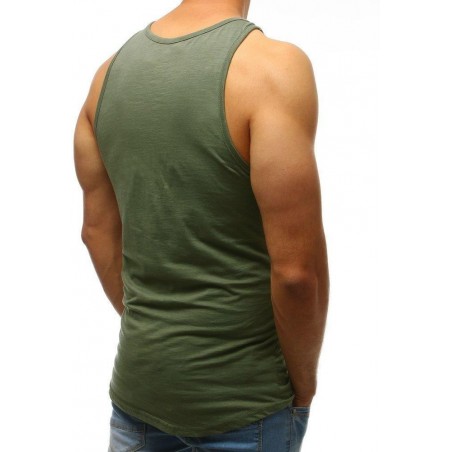 Zelené tričko bez rukávov pánske (rx3580)