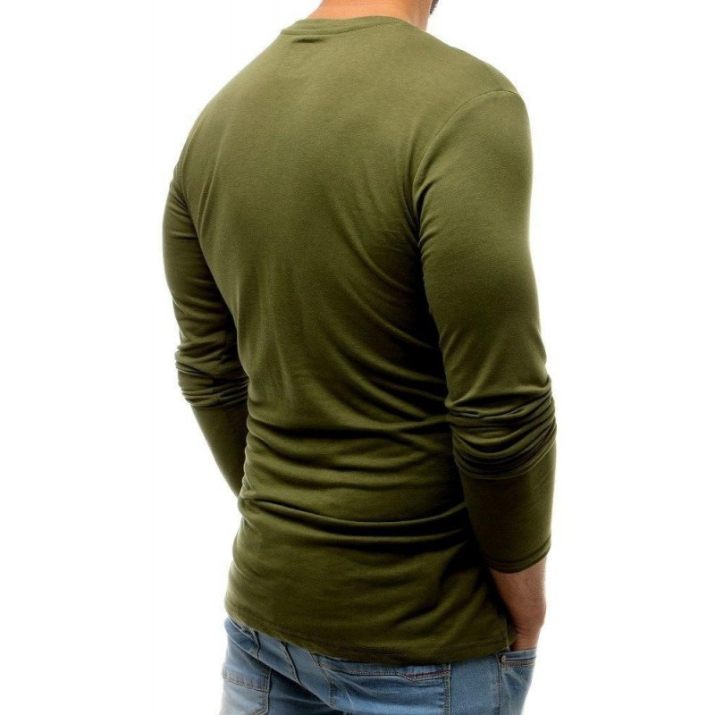 Pánske tričko s dlhým rukávom (lx0508) - zelené