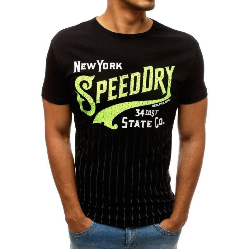 Pánske tričko s krátkym rukávom (rx3540) - čierne