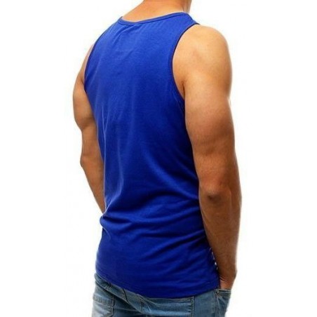 Originálne pánske tričko bez rukávov (rx3695) - modré