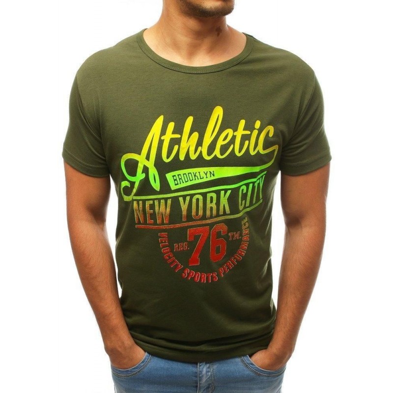 Pánske tričko s potlačou (rx3500) - zelené