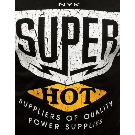 Pánske tričko s výraznou potlačou (rx3522) - čierne