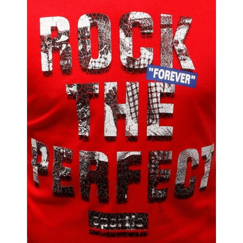 Moderné pánske tričko s krátkym rukávom (rx3546) - červené