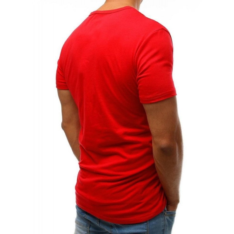 Moderné pánske tričko s krátkym rukávom (rx3546) - červené