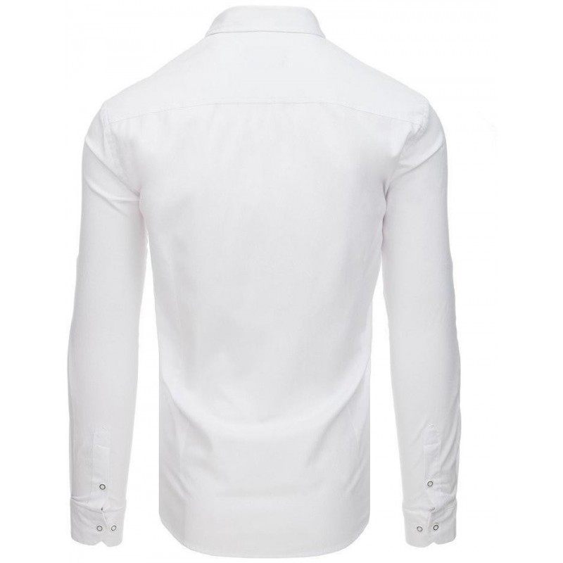 Pánska casual košeľa s dlhým rukávom (dx1753) - biele