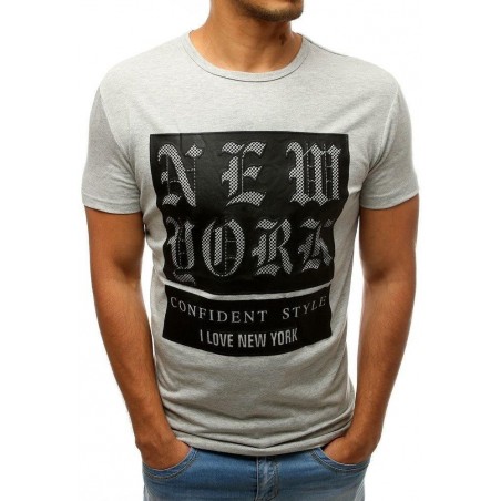 Pánske tričko s potlačou (rx3156) - sivé