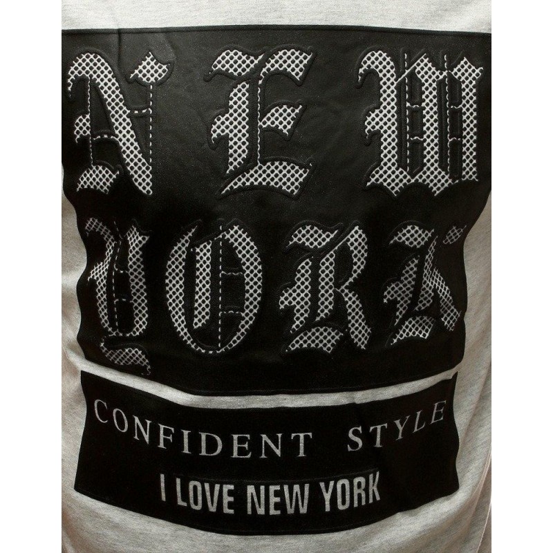 Pánske tričko s potlačou (rx3156) - sivé