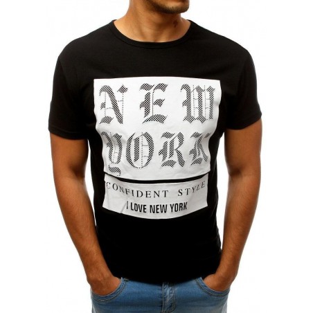 Pánske tričko s potlačou (rx3157) - čierne