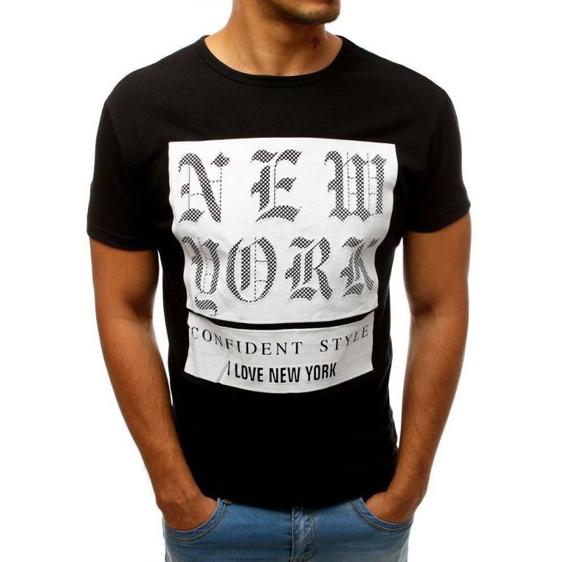 Pánske tričko s potlačou (rx3157) - čierne