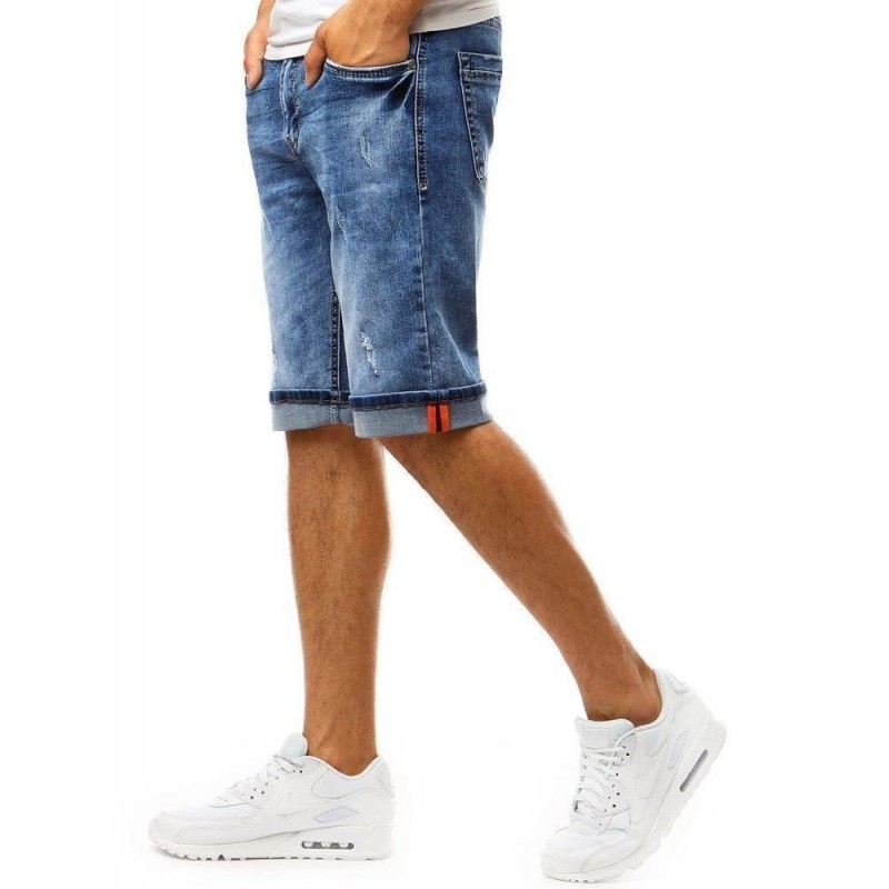 Rifľové pánske krátke nohavice (sx1000) - modré