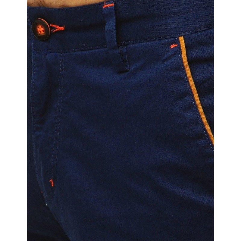 Tmavomodré pánske rifľové kraťasy (sx1056)