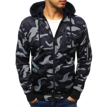 Pánska obojstranná prechodná bunda (tx2073) - tmavomodrá, veľ. XXL