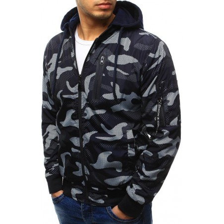 Pánska obojstranná prechodná bunda (tx2073) - tmavomodrá, veľ. XXL