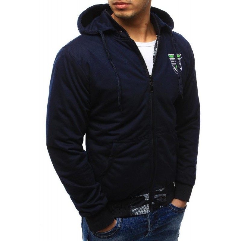 Pánska obojstranná prechodná bunda (tx2073) - tmavomodrá, veľ. XXL