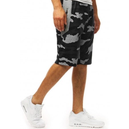 Teplákové pánske kraťasy army (sx1040) - čierne
