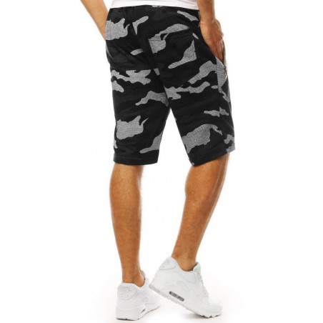 Teplákové pánske kraťasy army (sx1040) - čierne