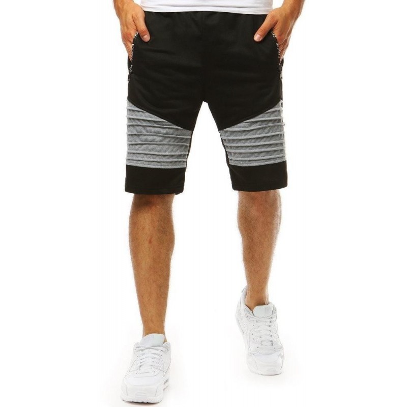Pánske teplákové kraťasy (sx1046) - čierne