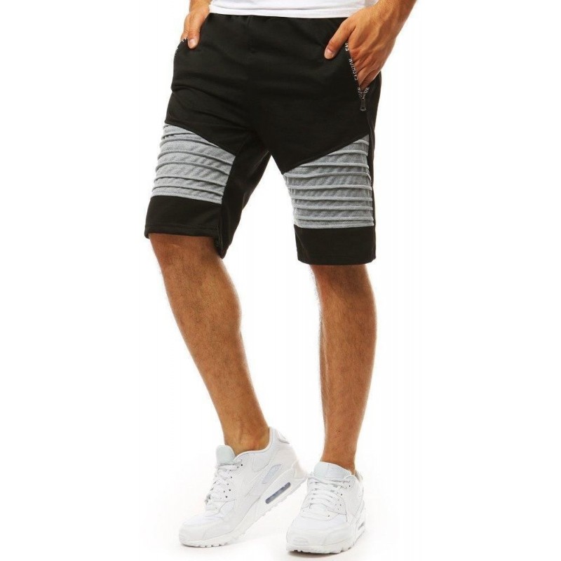 Pánske teplákové kraťasy (sx1046) - čierne