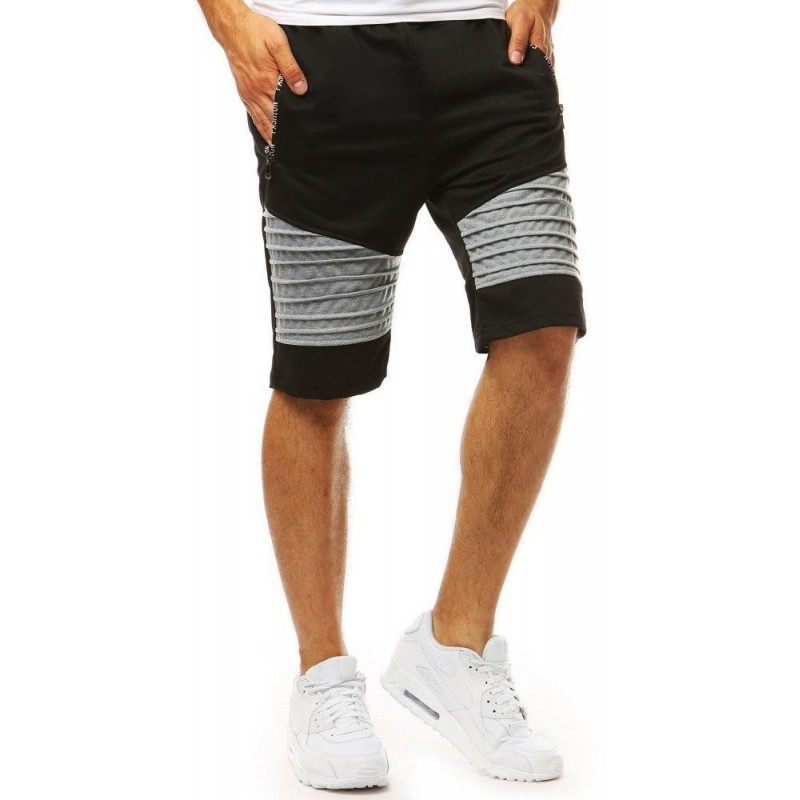 Pánske teplákové kraťasy (sx1046) - čierne